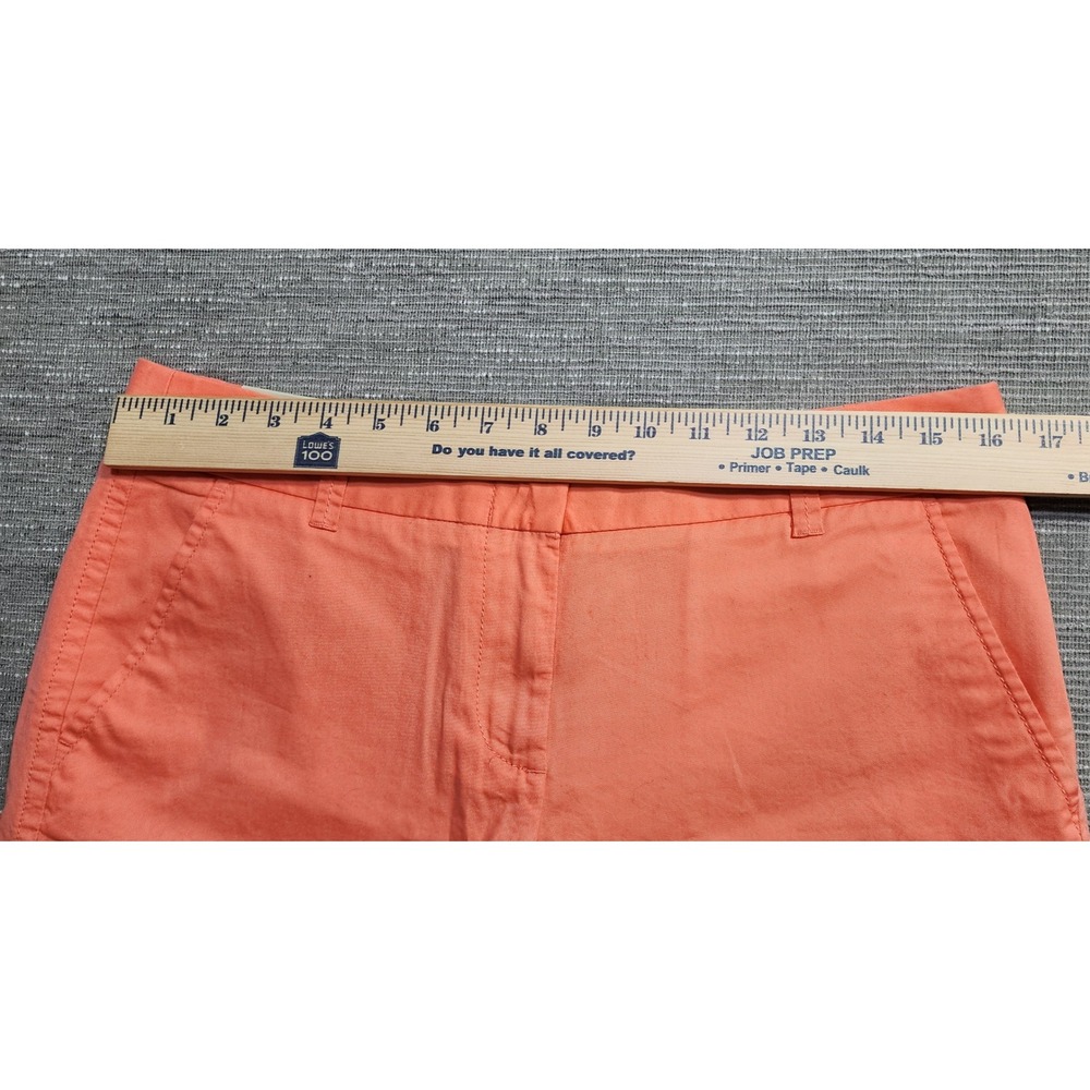 J.Crew Factory Womens City‎ Fit Chino Shorts Coral Orange Size 6 5 Inch Inseam - Picture 4 of 7